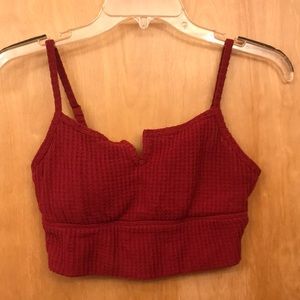 Gilly Hicks Waffle crop top - medium
